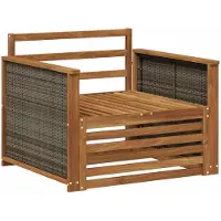 vidaXL Buiten Midden Sofa Naturel