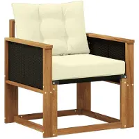 vidaXL Buiten Midden Sofa Massief Acacia Hout Naturel