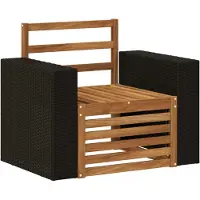 vidaXL Buiten Midden Sofa Naturel