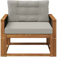 vidaXL Buiten Midden Sofa Naturel