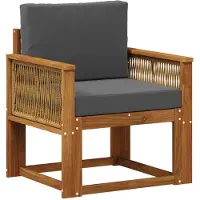 vidaXL Buiten Midden Sofa Massief Acacia Hout Naturel