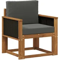 vidaXL Buiten Midden Sofa Massief Acacia Hout Naturel