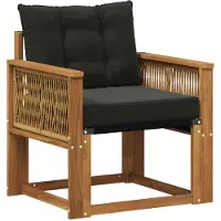 vidaXL Buiten Midden Sofa Massief Acacia Hout Naturel