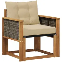 vidaXL Buiten Midden Sofa Massief Acacia Hout Naturel