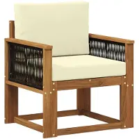 vidaXL Buiten Midden Sofa Massief Acacia Hout Naturel