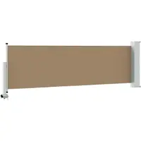 vidaXL Zijkant luifel 60 x 300 cm 100% polyester, ijzer, staal