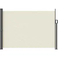 vidaXL Uittrekbaar Zijscherm 160 x 300 cm 100% polyester, ijzer, staal