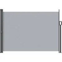 vidaXL Uittrekbaar Zijscherm 140 x 300 cm 100% polyester, ijzer, staal