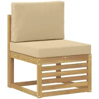 vidaXL Buiten Midden Sofa Massief Acacia Hout Wit