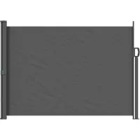 vidaXL Uittrekbaar Zijscherm 120 x 300 cm 100% polyester, ijzer, staal