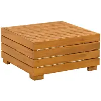 vidaXL Tuin Bijzettafel Massief Acacia Hout Bruin 60 x 60 x 30 cm