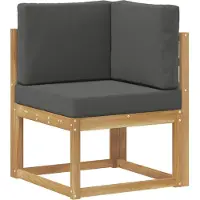 vidaXL Buiten bank set 8 st Wit en antracietkleurig Polyester