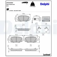 Delphi LP5102EV Remblokken