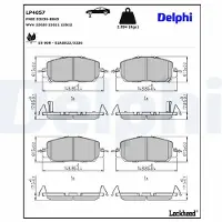 Delphi LP4057 Remblokken