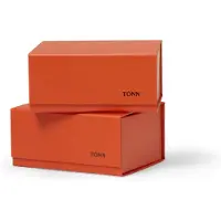 TÔNN furniture Pac box opbergbox Deens rood, small 11x10,5x16 cm, 2-pack