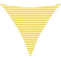 vidaXL Zonneschaduw Geel en Wit 3,6 x 3,6 x 3,6 m