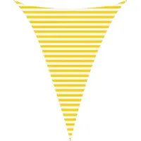 vidaXL Zonneschaduw Geel en Wit 3 x 4 x 4 m 100% Polyester Oxford