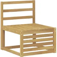 vidaXL Buiten Midden Sofa Massief Acacia Hout Wit 63 x 59 x 73 cm