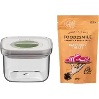 Berghoff & FRIENDS | Food2Smile + Smart Seal 0.40L R.Berry Treats 90g - Transparant -