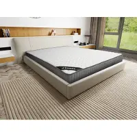 Vente-unique Matras 180 x 200 cm met schuim met vormgeheugen met 11 zones, dikte 22 cm - DANEVO van YSMÉE L 200 cm x H 22 cm x D 180 cm