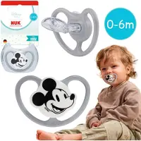 Sarcia.eu DISNEY Mickey Mouse NUK Air-fopspeen, orthodontische siliconenfopspeen voor pasgeborenen van 0-6m + etui