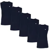 Donnay 5-Pack - T-shirt zonder mouw (Stan) - Sportshirt - Heren - Navy (010)- maat M