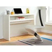 Vente-unique Set van 2 stoelen van kunstleer TWIZY - zwart & wit