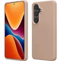 Kwmobile telefoonhoesje geschikt voor Samsung Galaxy S26 - Hoesje met siliconen coating - Smartphone case in mat oudroze