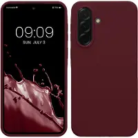 Kwmobile telefoonhoesje geschikt voor Samsung Galaxy A37 5G - Hoesje met siliconen coating - Smartphone case in bordeaux-violet