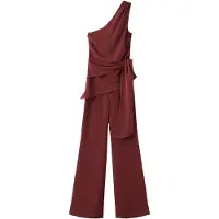 Mango Jumpsuit 'Claire' karmijnrood