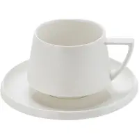 Bricard Bellon Espressoset - 12-delig Wit - 125ml - Porselein - Koffiekopjes