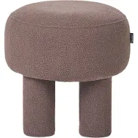 Beliani CANBY - Hocker - Bruin - Bouclé