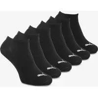 Puma 6 paar unisex sneakersokken zwart
