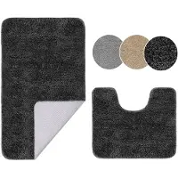 Unyqoos Complete Set van Luxe Antislip Badkamer Matten met Absorberende Eigenschappen voor Optimaal Comfort