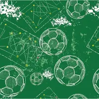 Unyqoos Waterdicht zelfklevend vinyl behang met voetbalpatroon voor kinderkamer