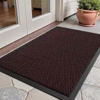 Unyqoos Weerbestendige antislip deurmat voor binnen en buiten met elastisch net