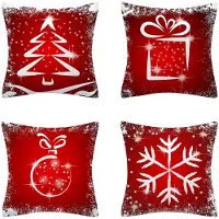 Unyqoos Decoratieve kussenhoezen voor kerst in rood, perfect voor elke kamer
