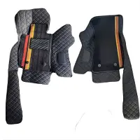 Happiq Auto Vloermat – Voor 2-zits voertuigen 2009–2016 – Volledige dekking Dubbellaags Automatten Accessoires – Zwart