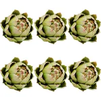 Unyqoos Set van 6 Realistische Kunstmatige Artisjokken voor Decoratie en Styling