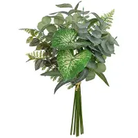 Unyqoos Decoratieve kunsttakken met eucalyptus en anthurium voor elk interieur