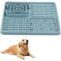 Unyqoos siliconen mat voor honden en katten, 19x19 cm – BPA-vrij, waterdicht en antislip, compact en flexibel voor traktaties