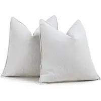 Unyqoos Luxueuze Zachte Chenille Kussenhoezen Set van 2 voor Stijlvolle Interieurdecoratie