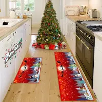 Unyqoos Wasbaar kersttapijt met 3D-design voor huis en kantoor decoratie