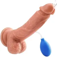 Unyqoos Realistische en veelzijdige dildo met krachtige zuignap en ejaculatiefunctie