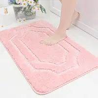 Unyqoos Luxueuze Antislip Badmat voor Comfortabele en Veilige Badkamerervaring, 50 x 80 cm, Roze