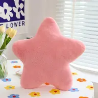 Unyqoos Zacht en Pluizig Stervormig Kinderkussen voor Slaapkamer en Kinderkamer