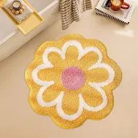 Unyqoos Zacht en absorberend vloerkleed met bloemdesign voor diverse ruimtes 40x40 cm
