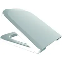 Unyqoos Duroplast toiletbril, wit – afneembaar, met softclose sluiting en roestvrijstalen scharnieren (DIN 19516), geschikt voor keramische toiletmodellen