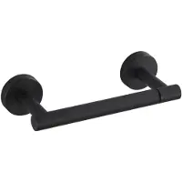 Unyqoos Matte zwarte toiletrolhouder met draaibare dubbele houder voor badkamer