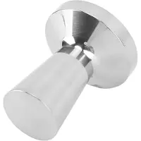 Unyqoos Ergonomische en koffiestamper met roestvrijstalen platte basis